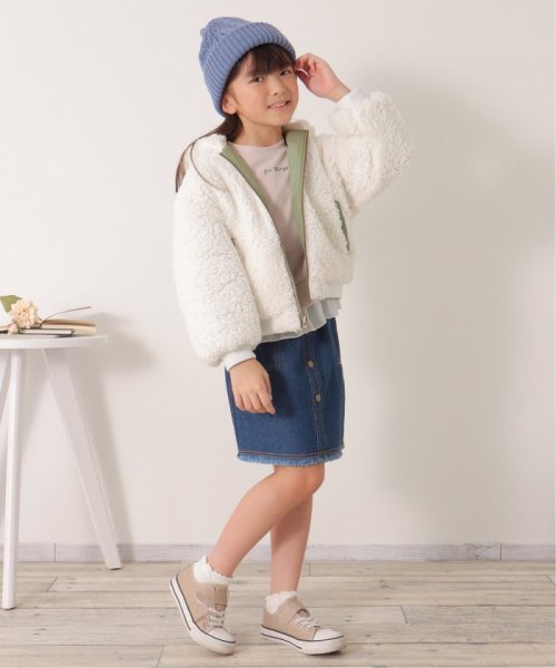 ikka kids(イッカ　キッズ)/リバーシブルボアブルゾン（120〜160cm）/img18