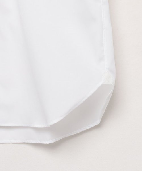 ブロードホワイトドレスシャツ(スナップダウン) 