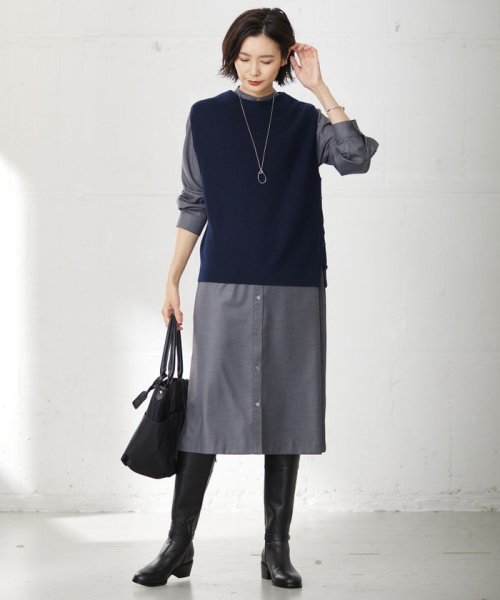 J.PRESS LADIES（LARGE SIZE）(J．プレス　レディス（大きいサイズ）)/【洗える】DRALON MERINO ニット ベスト/img10