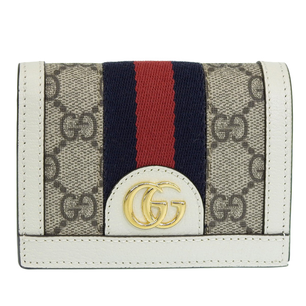 セール】GUCCI グッチ OPHIDIA オフィディア GG 二つ折り 財布 カード