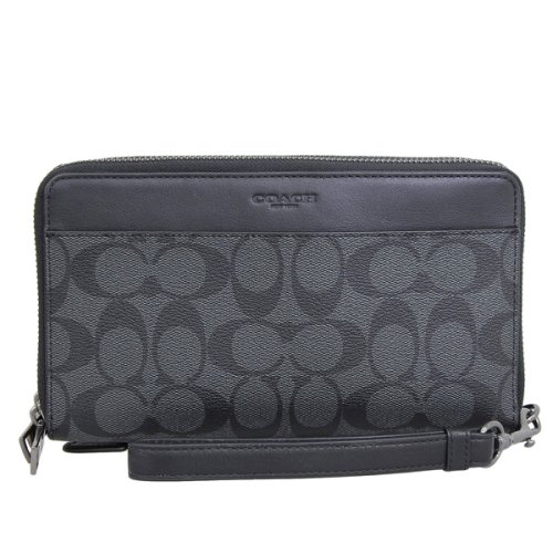 COACH(コーチ)/COACH コーチ DOUBLE ZIP TRAVEL ORGANIZER ダブルジップ トラベル オーガナイザー シグネチャー ポーチ 小物入れ/img01