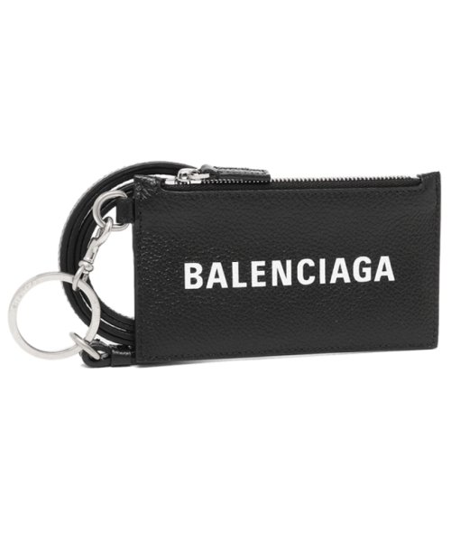 BALENCIAGA(バレンシアガ)/バレンシアガ フラグメントケース キャッシュ コインケース ネックストラップ ブラック ユニセックス BALENCIAGA 5945481 IZI3 1090/img01