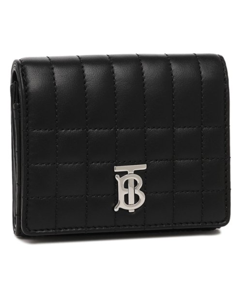 バーバリー 三つ折り財布 ローラ コンパクト財布 ブラック レディース BURBERRY 8064823 A1189 BURBERRY バーバリー 三つ折り財布 ローラ コンパクト財布 ブラック レディース