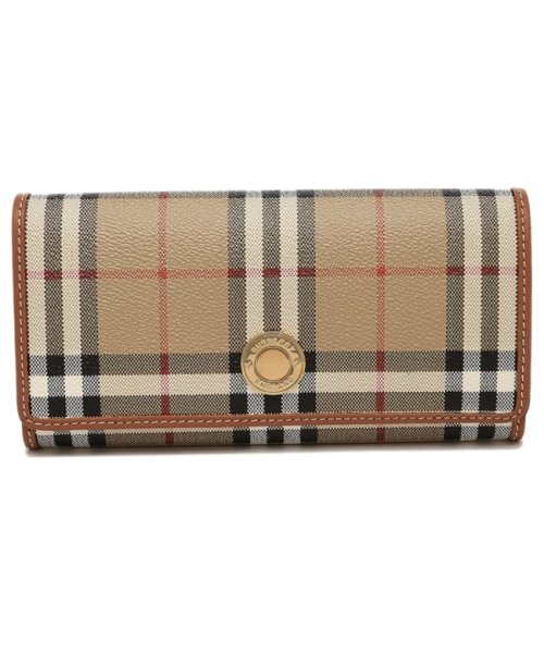 バーバリー 長財布（かぶせ蓋） ベージュ レディース BURBERRY 8070414 A7026 BURBERRY バーバリー 長財布 かぶせ蓋 ベージュ レディース