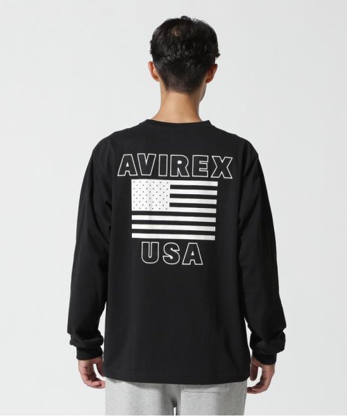 AVIREX(AVIREX)/《WEB&DEPOT限定》AMERICAN FLAGS L/S T－SHIRT / アメリカン フラッグス 長袖 Tシャツ / AVIREX/img05