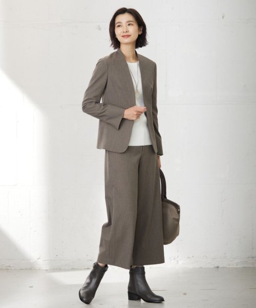 J.PRESS LADIES（LARGE SIZE）(J．プレス　レディス（大きいサイズ）)/針抜きフライス クルーネック リブ カットソー/img04