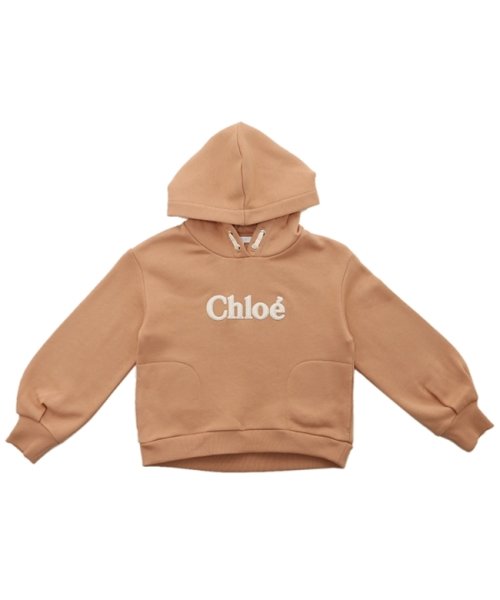 クロエ パーカー・フーディー キッズ ベージュ ガールズ CHLOE C15E24  
