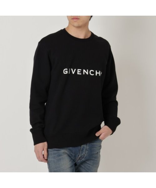 ジバンシィ スウェット ロゴ アーキタイプ ブラック メンズ GIVENCHY BMJ0HA3YAC 001 GIVENCHY スウェット ロゴ アーキタイプ ブラック メンズ BMJ0HA3YAC ジバンシー