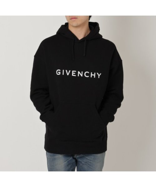 GIVENCHY(ジバンシィ)/ジバンシィ スウェット スリムフーディー アーキタイプ ブラック メンズ GIVENCHY BMJ0HC3YAC 001/img01