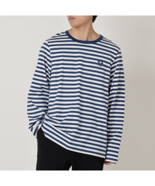 Marimekko(マリメッコ)/マリメッコ Tシャツ・カットソー ロングTシャツ ストライプ ブルー メンズ MARIMEKKO 092094 866/img01