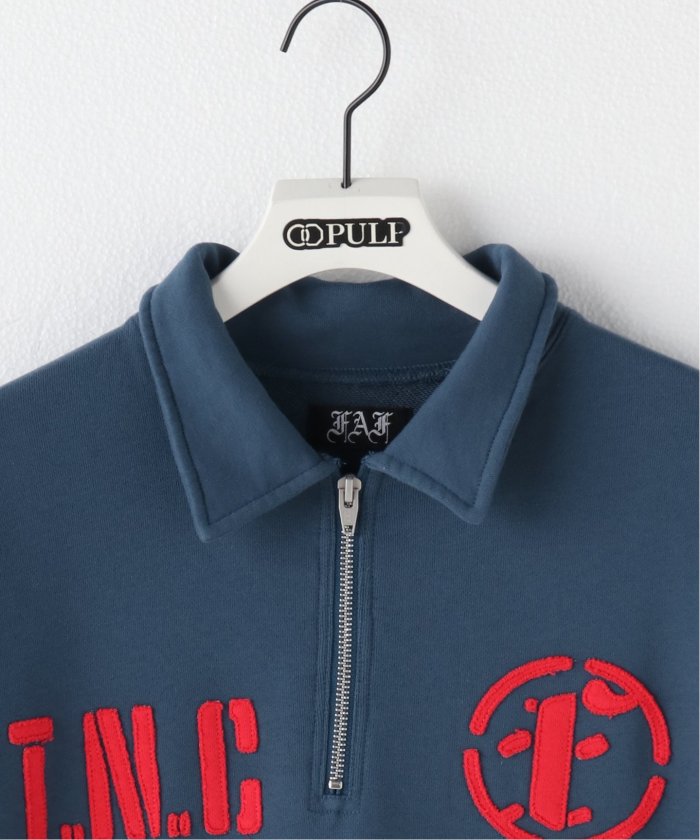 FAF (FAKE AS FLOWERS) / フェイク アス フラワーズ】HALF ZIP SWEAT