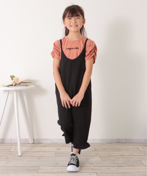 ikka kids(イッカ　キッズ)/裾フリルキャミサロペット（120〜160cm）/img14