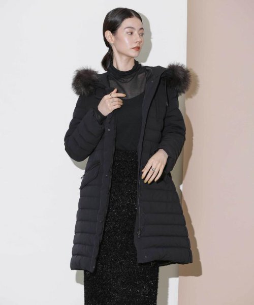 「西川ダウン(R)」ストレッチロングシェイプダウン 西川ダウン で定番人気のウエストシェイプ型ロングダウンに新型が登場