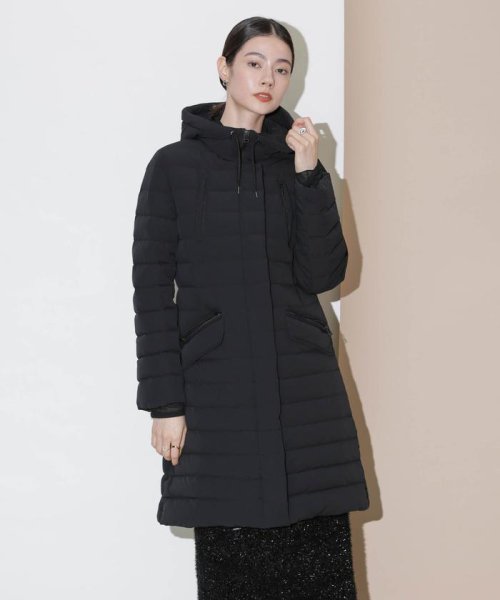 「西川ダウン(R)」ストレッチロングシェイプダウン 西川ダウン で定番人気のウエストシェイプ型ロングダウンに新型が登場