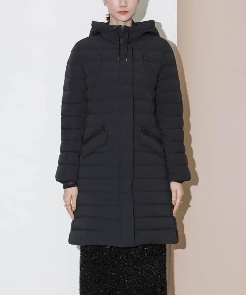 「西川ダウン(R)」ストレッチロングシェイプダウン 西川ダウン で定番人気のウエストシェイプ型ロングダウンに新型が登場