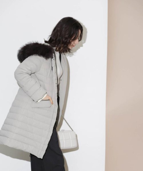 「西川ダウン(R)」ストレッチロングシェイプダウン 西川ダウン で定番人気のウエストシェイプ型ロングダウンに新型が登場