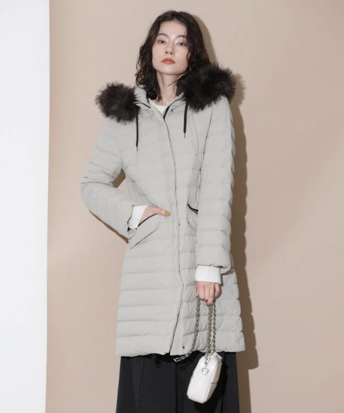 「西川ダウン(R)」ストレッチロングシェイプダウン 西川ダウン で定番人気のウエストシェイプ型ロングダウンに新型が登場