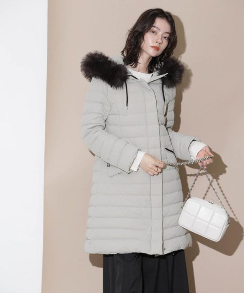 「西川ダウン(R)」ストレッチロングシェイプダウン 西川ダウン で定番人気のウエストシェイプ型ロングダウンに新型が登場