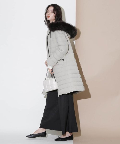 「西川ダウン(R)」ストレッチロングシェイプダウン 西川ダウン で定番人気のウエストシェイプ型ロングダウンに新型が登場