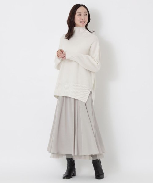 リバーシブルチュールスカート 