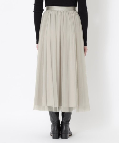 リバーシブルチュールスカート 