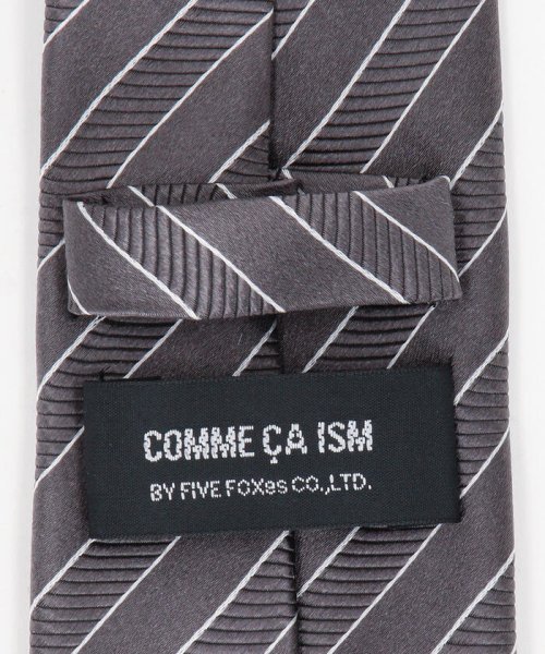 COMME CA ISM MENS(コムサイズム（メンズ）)/【シルク100％】サテン ストライプ ネクタイ/img07
