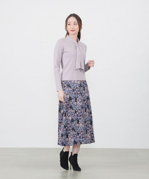 【LIBERTY】HESTIA ノーブルサテン　フレアラインスカート LIBERTY HESTIA