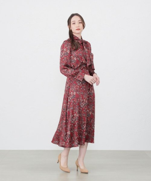 【LIBERTY】HESTIA ノーブルサテン　フレアラインスカート LIBERTY HESTIA