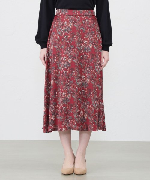 【LIBERTY】HESTIA ノーブルサテン　フレアラインスカート LIBERTY HESTIA