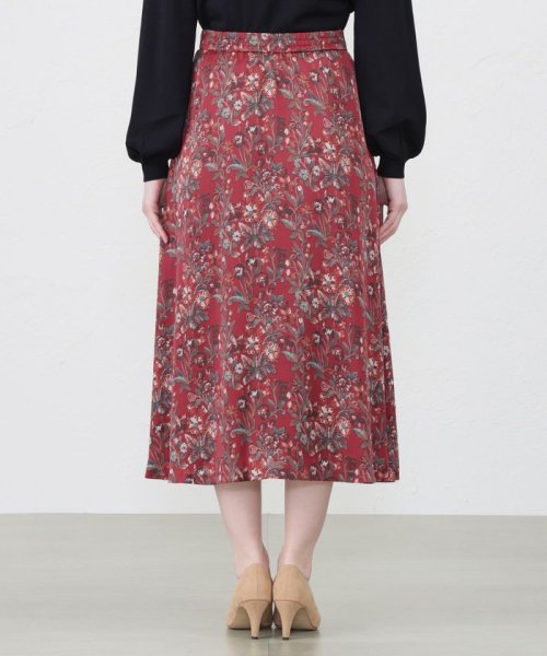 【LIBERTY】HESTIA ノーブルサテン　フレアラインスカート LIBERTY HESTIA