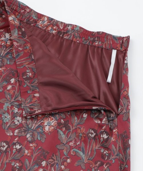 【LIBERTY】HESTIA ノーブルサテン　フレアラインスカート LIBERTY HESTIA