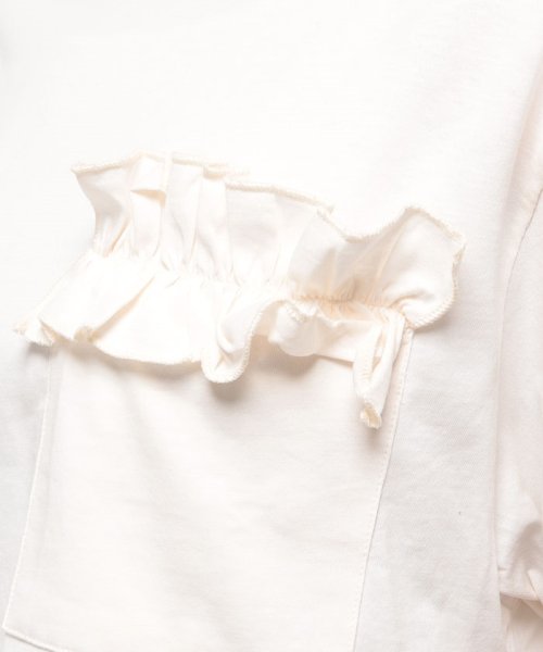 BENETTON (women)(ベネトン（レディース）)/フリルポケット付きショート丈半袖Tシャツ・カットソー/img12