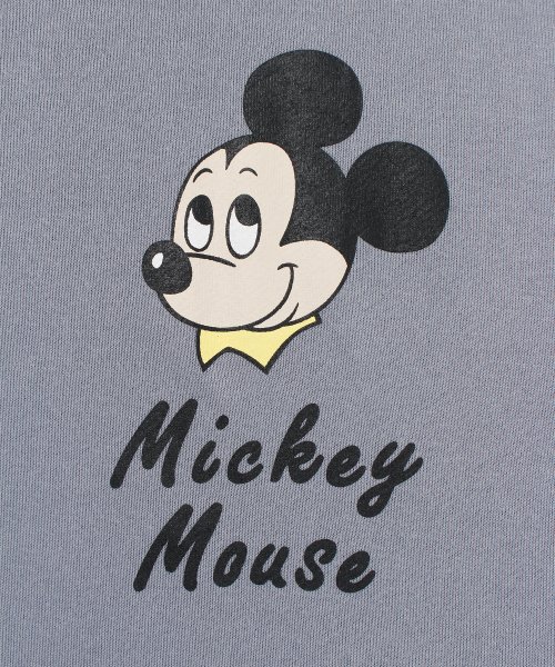 DISNEY(DISNEY)/【DISNEY/ディズニー】Mickey Mouse 裏毛ワイド ドロップショルダークルーネックトレーナー/img01