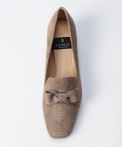 リボンモチーフスリッポンパンプス 