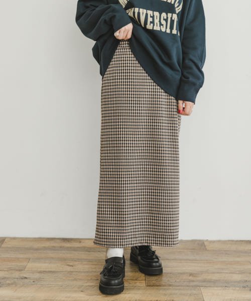 ITEMS URBANRESEARCH(アイテムズ アーバンリサーチ（レディース）)/チェックタイトスカート/img01