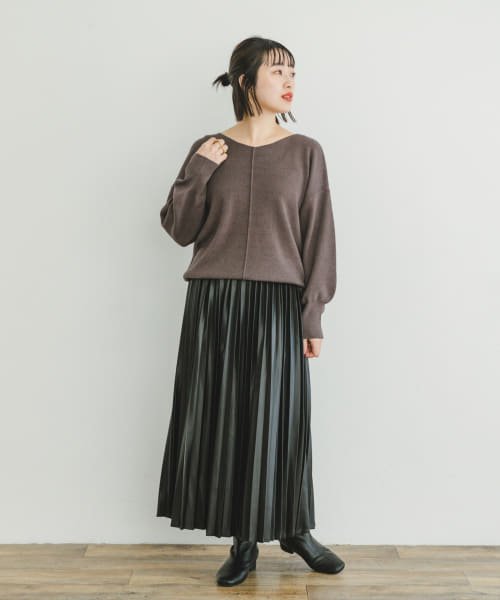 ITEMS URBANRESEARCH(アイテムズ アーバンリサーチ（レディース）)/『洗濯可』アウトリンキングVネックニット/img20