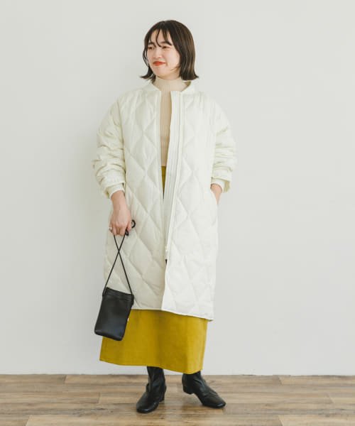 ITEMS URBANRESEARCH(アイテムズ アーバンリサーチ（レディース）)/キルティングノーカラーダウンコート/img13