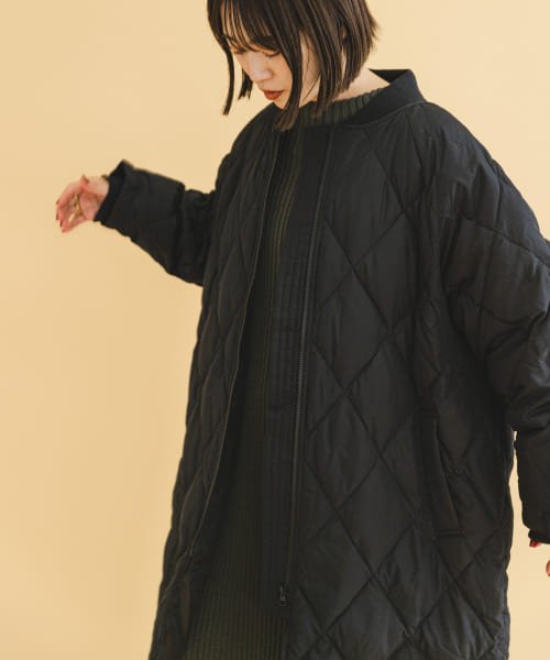 ITEMS URBANRESEARCH(アイテムズ アーバンリサーチ（レディース）)/キルティングノーカラーダウンコート/img21