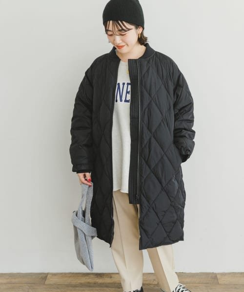 ITEMS URBANRESEARCH(アイテムズ アーバンリサーチ（レディース）)/キルティングノーカラーダウンコート/img25