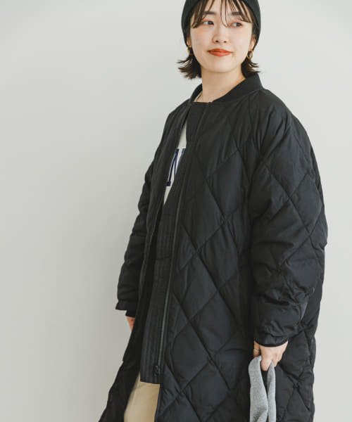 ITEMS URBANRESEARCH(アイテムズ アーバンリサーチ（レディース）)/キルティングノーカラーダウンコート/img27