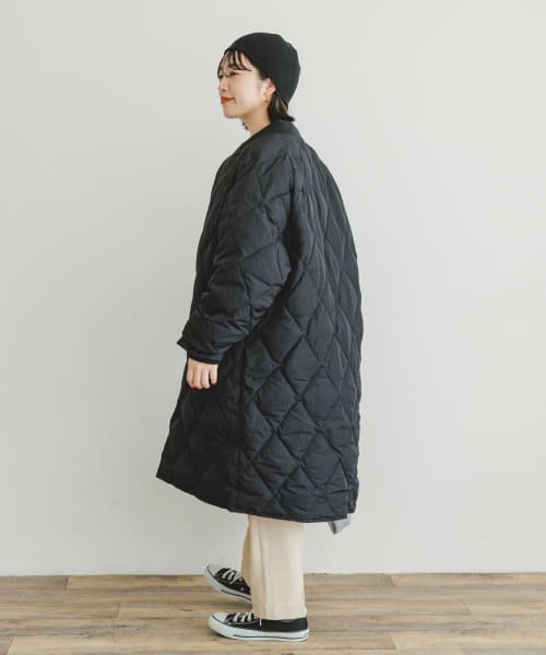 ITEMS URBANRESEARCH(アイテムズ アーバンリサーチ（レディース）)/キルティングノーカラーダウンコート/img30