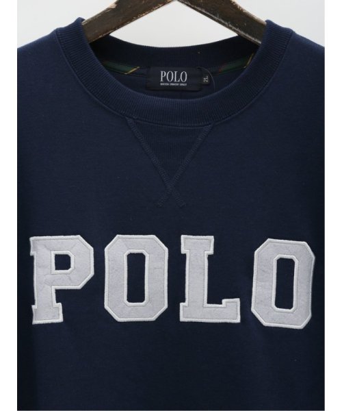 GRAND-BACK(グランバック)/【大きいサイズ】ポロ/POLO 裏毛ロゴ クルーネックトレーナー 長袖 メンズ Tシャツ カットソー カジュアル インナー ビジネス ギフト プレゼント/img06