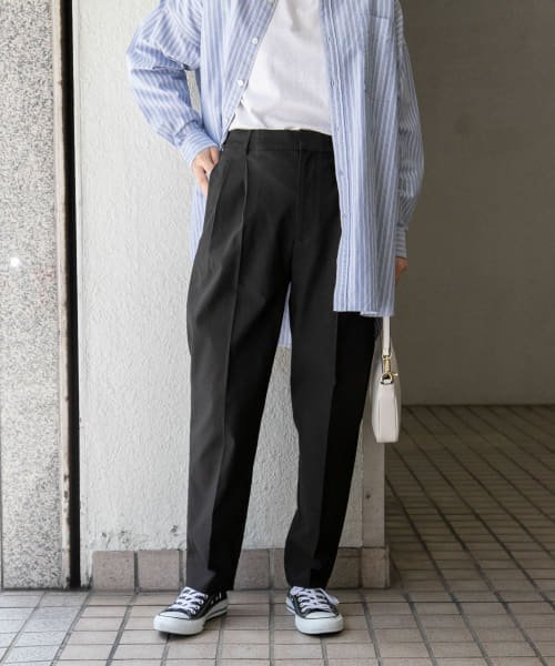 URBAN RESEARCH DOORS(アーバンリサーチドアーズ)/『WEB/一部店舗限定』FORK&SPOON　ideal stretch ツータックパンツ/img01