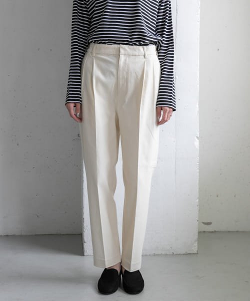 URBAN RESEARCH DOORS(アーバンリサーチドアーズ)/『WEB/一部店舗限定』FORK&SPOON　ideal stretch ツータックパンツ/img48