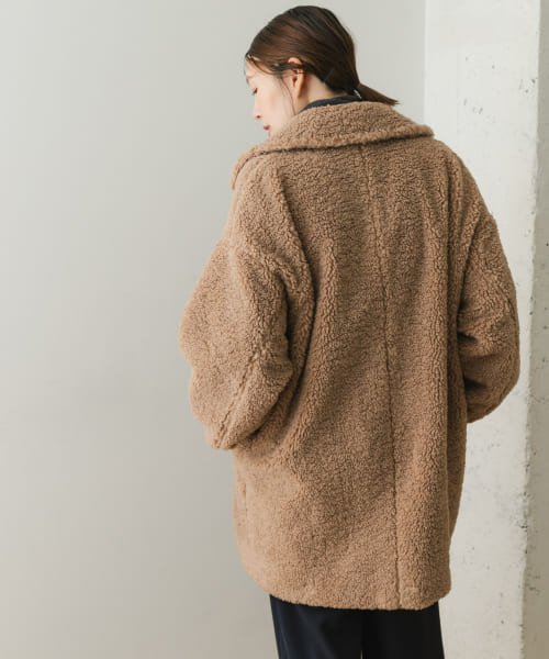 F by ROSSO　ボアダブルミドルコート by BROWN