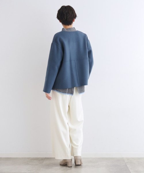 【ウール／カラーコート】リバーショートコート 