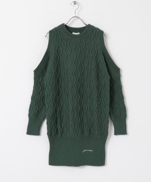 URBAN RESEARCH(アーバンリサーチ)/GANNI　Cable Open Shoulder Knit/img09