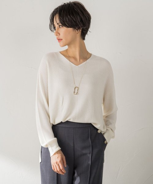 LAUTREAMONT(ロートレアモン)/【洗えるニット】ECOCUWOOL Vネックニットプルオーバー≪シワになりにくい≫≪WEB別注サイズあり≫/img21