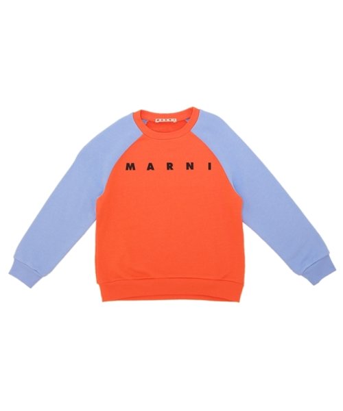 MARNI(マルニ)/マルニ スウェット トレーナー カラーブロック キッズ ロゴ オレンジ ブルー キッズ MARNI M00818M00NI FELPA 0M428/img05