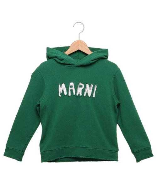 MARNI(マルニ)/マルニ スウェット フード付きスウェットシャツ キッズ ロゴ グリーン キッズ MARNI M00820M00ND IERIA 0M523/img01